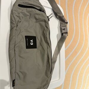 Y-3 Ash Gray Belt Bag